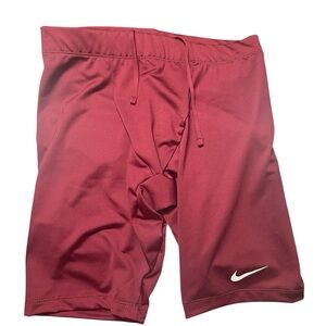 Nike Dri-Fit Running Half Tights Shorts Men’s Size L Large 
Maroon White NEW NWT